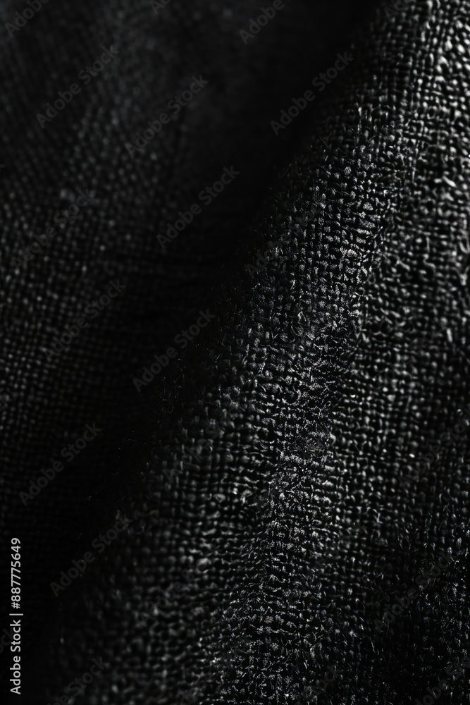 Black canvas texture closeup Generative Ai Black canvas texture closeup Generative Ai