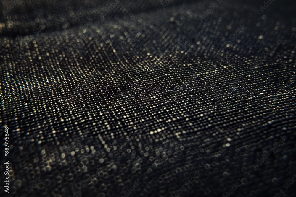 Black canvas texture closeup Generative Ai Black canvas texture closeup Generative Ai