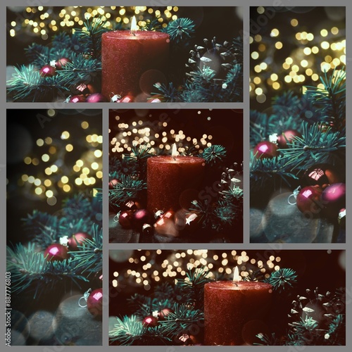 christmas candles and chris...