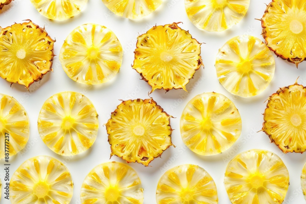 Bright Pineapple Slices for a Fresh Morning Bright Pineapple Slices for a Fresh Morning