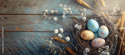 Happy Easter themed composi...