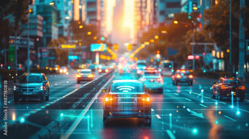 Facial recognition system, concept, identification of people on city roads moving in cars and motorbikes, speed control of cars in the city, 3d rendering. Facial recognition system, concept, identification of people on city roads moving in cars and motorbikes, speed control of cars in the city, 3d rendering.