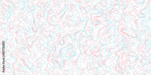 Abstract topography map, topology line map, geographic abstract grid vector background. 