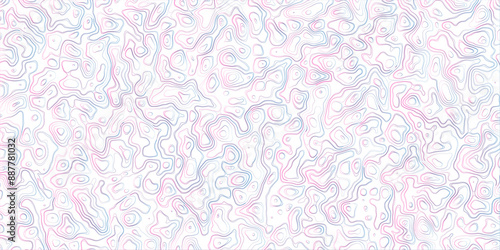 Abstract topography map, topology line map, geographic abstract grid vector background. 