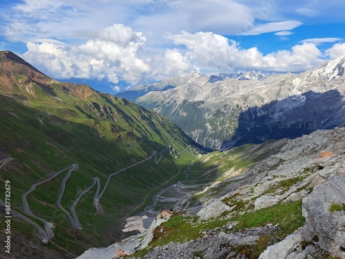 mountain landscape in the italian alps