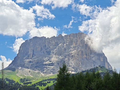 mountain landscape with clouds n Italy 