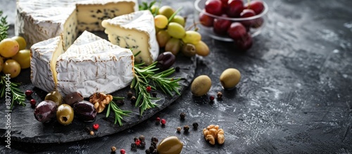 Studio photo of camembert o...