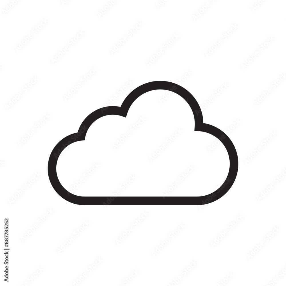 Cloud vector icon design template Cloud vector icon design template