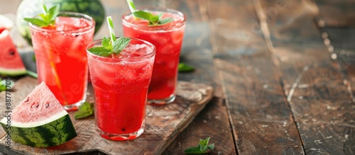 Refreshing watermelon bever...