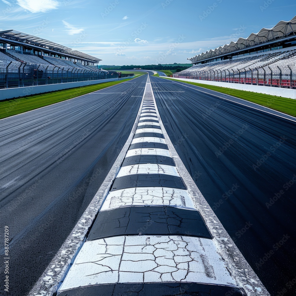 Fototapeta premium Race Track Perspective