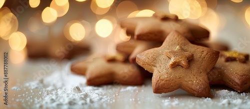 Close up of star shaped gin...