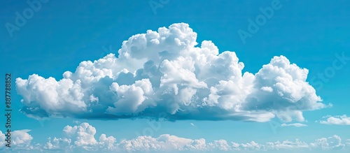 Fluffy white cumulus clouds...