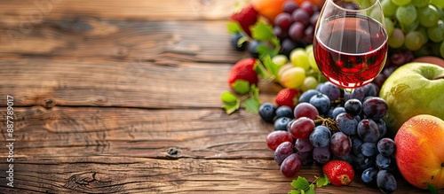 Colorful fresh organic frui...