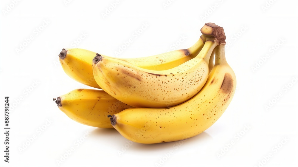 Fresh ripe golden yellow banana fruit isolated over plain background Fresh ripe golden yellow banana fruit isolated over plain background