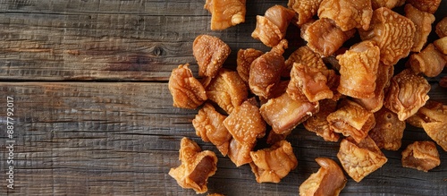 Crunchy fried pork cracklin...