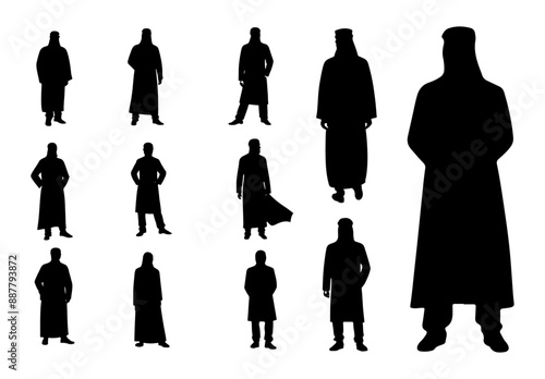 muslim arab man silhouette