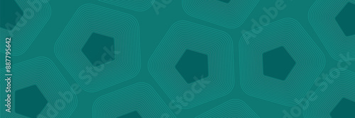 Abstract blue background geometric blue lines layers on bright room with pentagon effect decoration