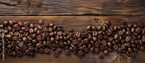 Wooden background with coff...
