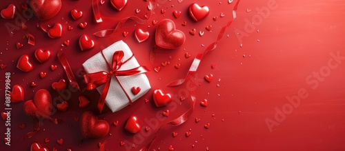 Valentine s Day banner feat...