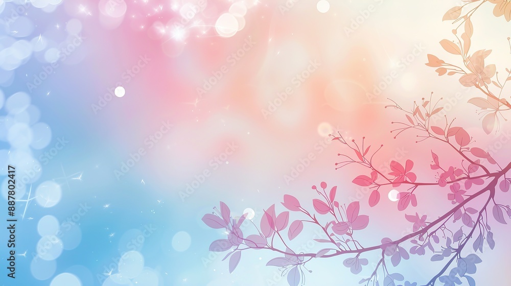 a wide banner background that captures the essence of spring for a tech accessories website. The background should be a soft and soothing gradient of pastel colors a wide banner background that captures the essence of spring for a tech accessories website. The background should be a soft and soothing gradient of pastel colors