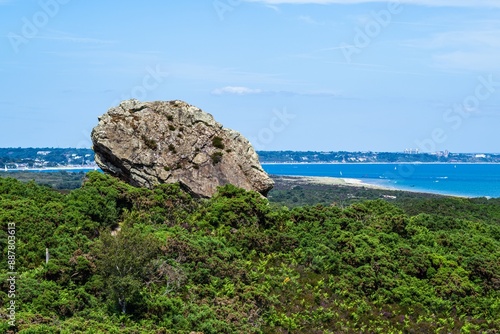 Agglestone Rock, Devil's Anvil, Studland, Dorset, England photo