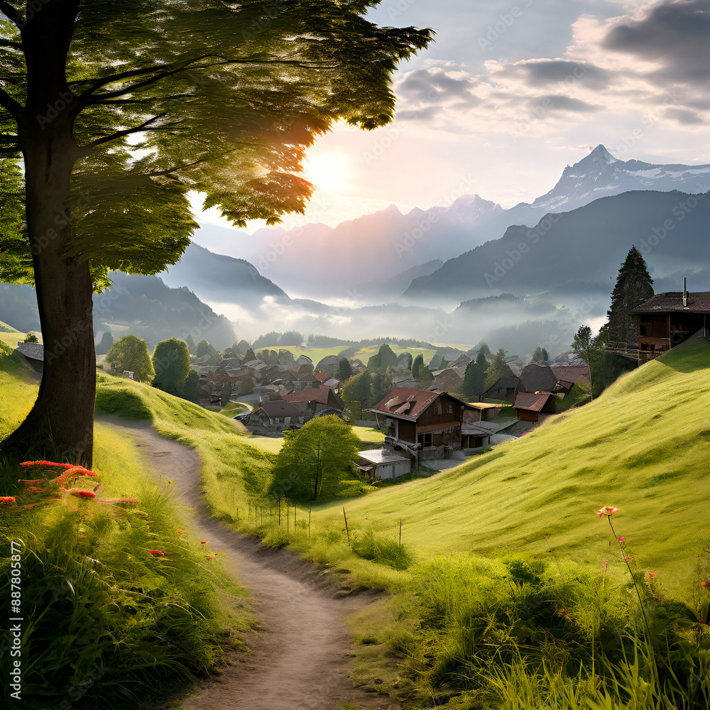 landscape in the mountains