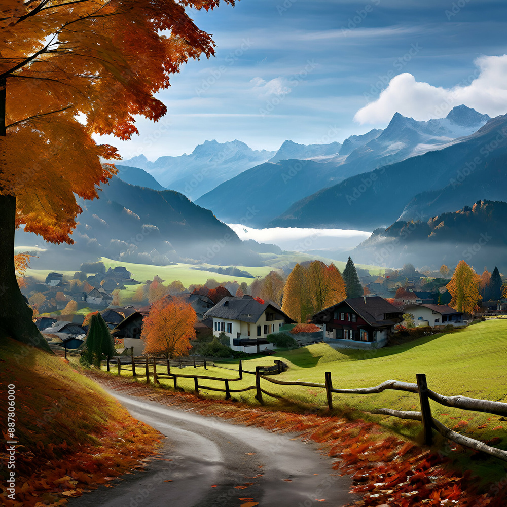 autumn in the mountains