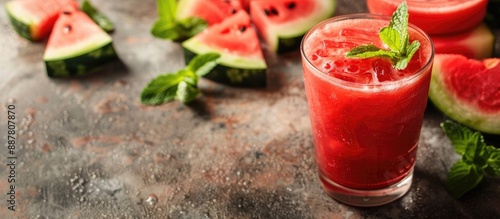 Refreshing watermelon bever...