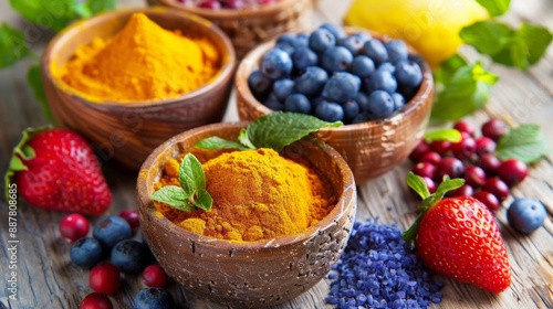 Abstract Flavonoid Compounds Inhibiting Inflammatory Factors Production, Influencing Cellular Interactions During Inflammation, and Boosting Immune Response, Promoting Anti-Aging, Anti-Inflammatory, a photo