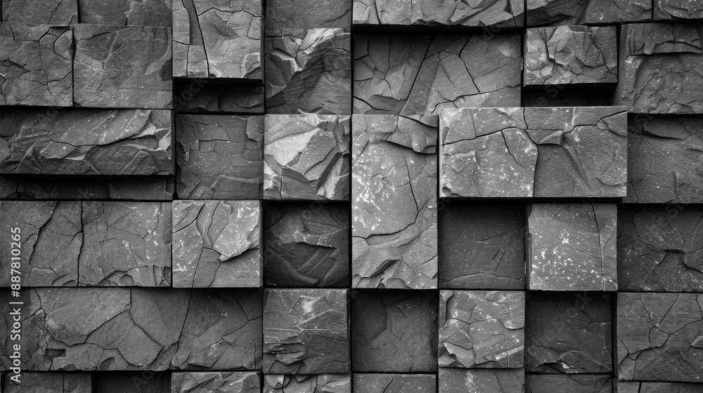 Background made of grey stone blocks Background made of grey stone blocks