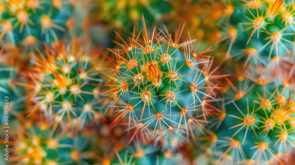 Background of cacti photographed up close Background of cacti photographed up close