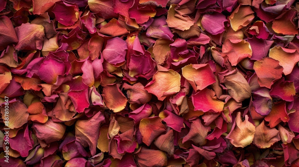 Background of dried rose petals Background of dried rose petals