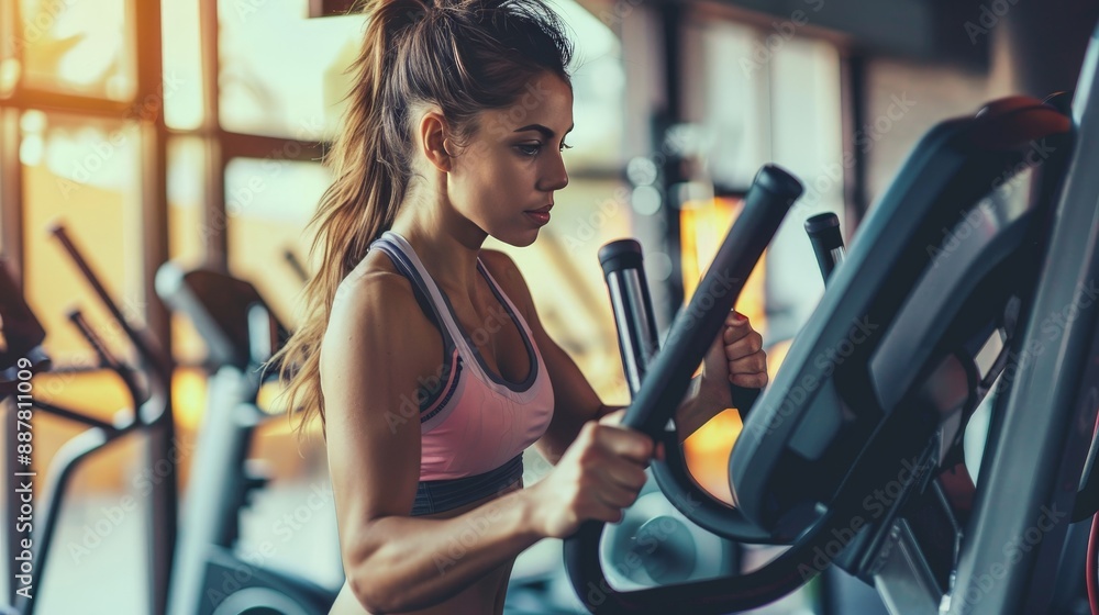 Fototapeta premium Share your tips for staying motivated to go to the gym regularly.