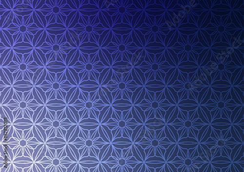 Blue pattern flower geometric soft background