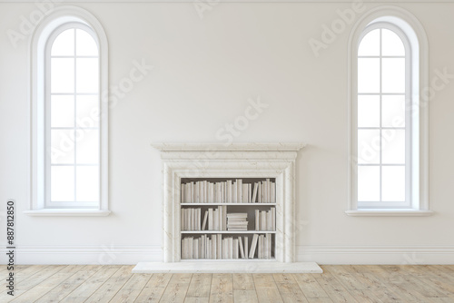 Interior mockup. Empty room...