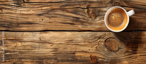 Wooden background with a co...