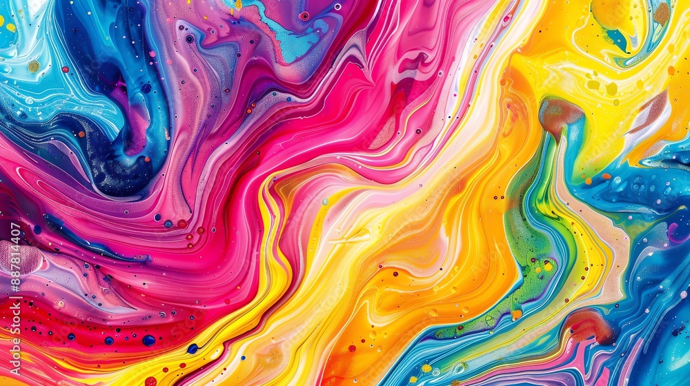 Gradient mixed colorful background