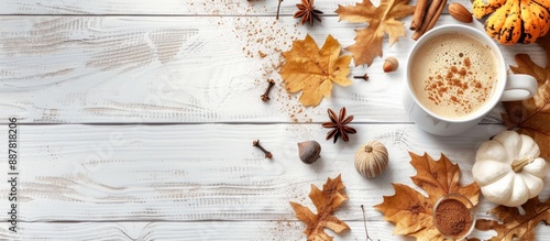 Autumn themed beverage with...