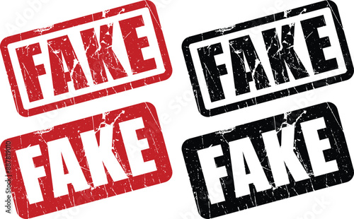 Fake Rubber Stamp. Fake Rubber Grunge Stamp Seal Vector Illustration - Eps 10