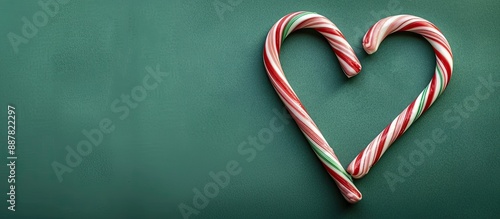 Christmas candy cane heart ...