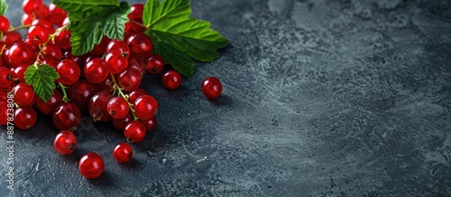 Delicious red currant with ...