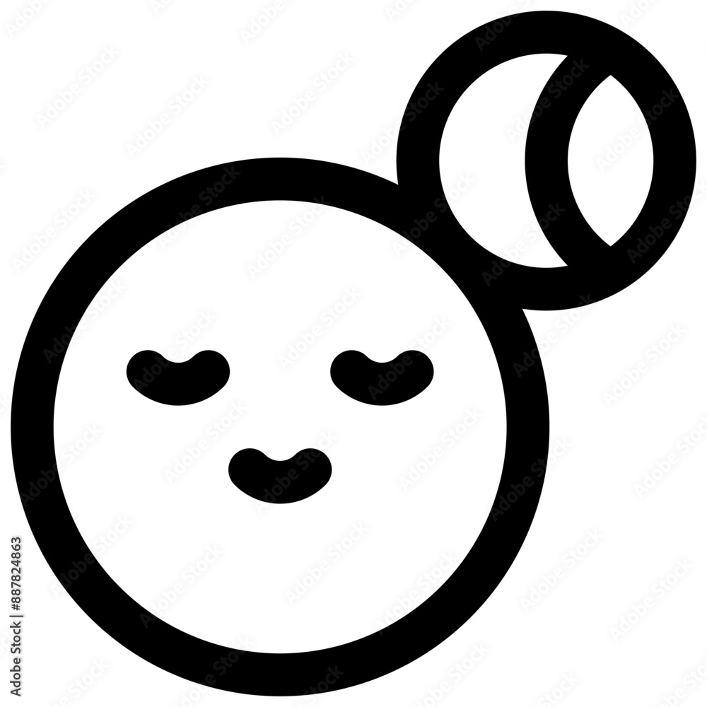 Sleep. Editable stroke vector icon. Sleep. Editable stroke vector icon.