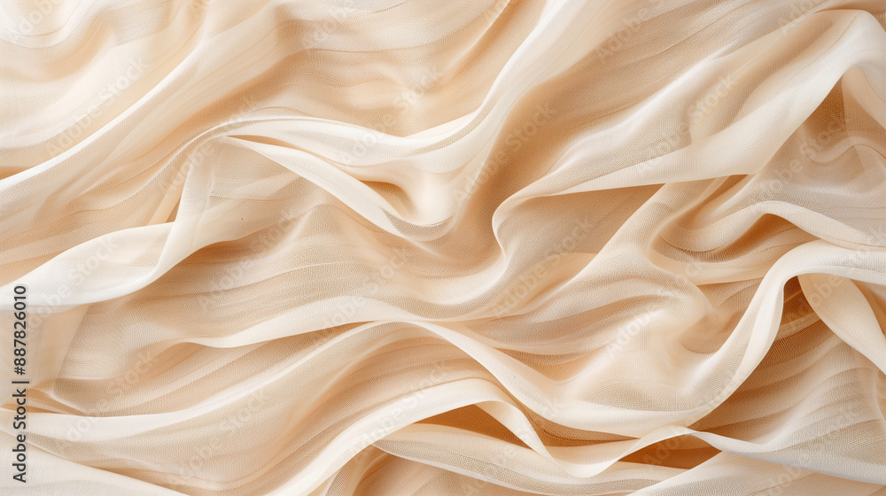 Floating beige fabric Floating beige fabric