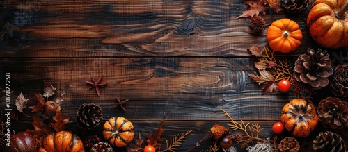 Autumn themed dry decoratio...