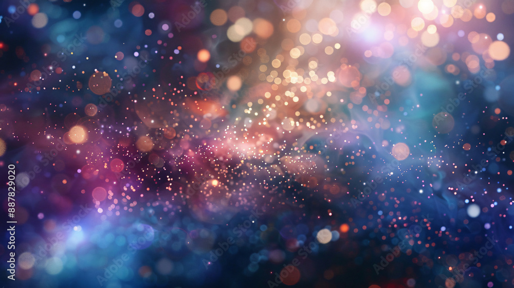 Abstract colorful bokeh background with copy space text for holiday, celebration, and party design. Abstract colorful bokeh background with copy space text for holiday, celebration, and party design.