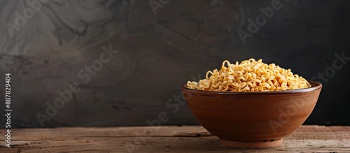 Bowl holding instant noodle...