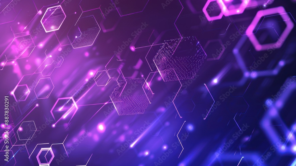 Abstract Digital Hexagon Pattern Background Abstract Digital Hexagon Pattern Background