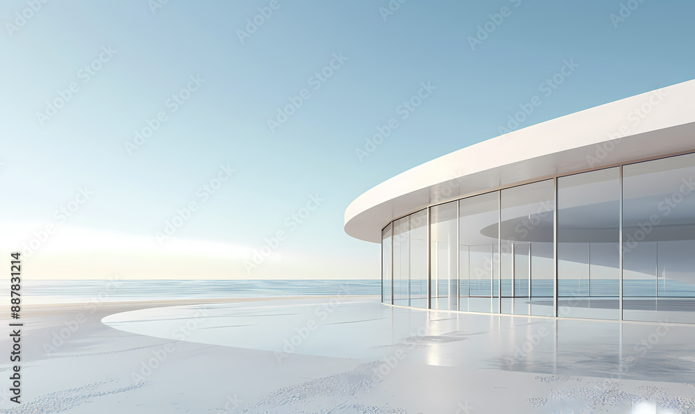 Naklejka premium building with sky