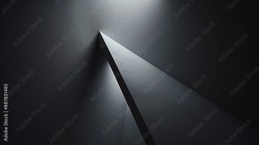 Abstract geometric shape with light and shadow contrast with copy space text for minimalist, modern, and architectural design. Abstract geometric shape with light and shadow contrast with copy space text for minimalist, modern, and architectural design.