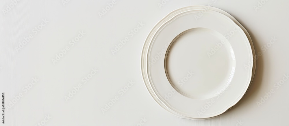 A plate with no food left creating a blank copy space image A plate with no food left creating a blank copy space image